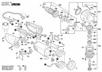 Bosch 0 601 853 003 Gws 24-180 B Angle Grinder 230 V / Eu Spare Parts